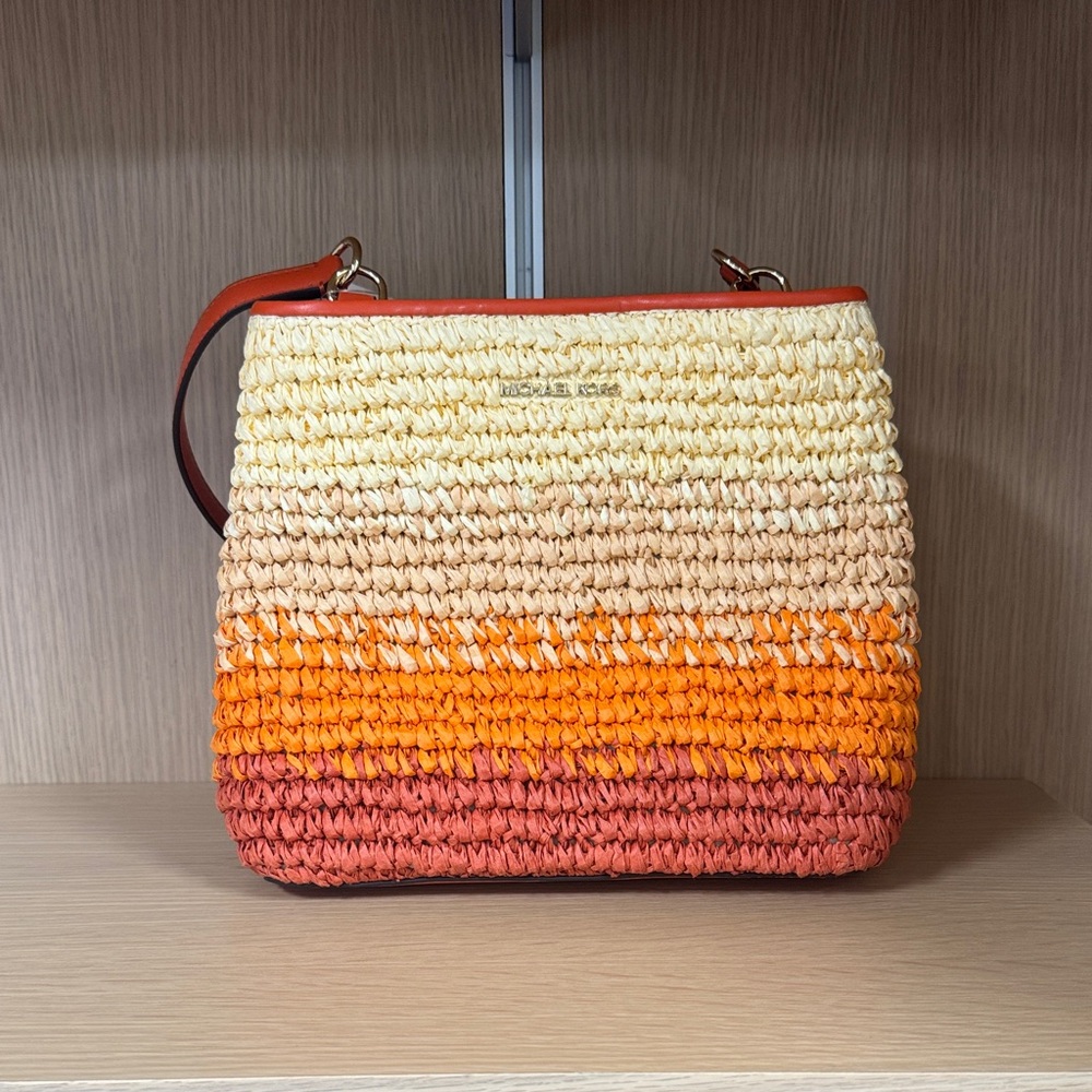 Michael Kors Multicolor Woven Shoulder Bag